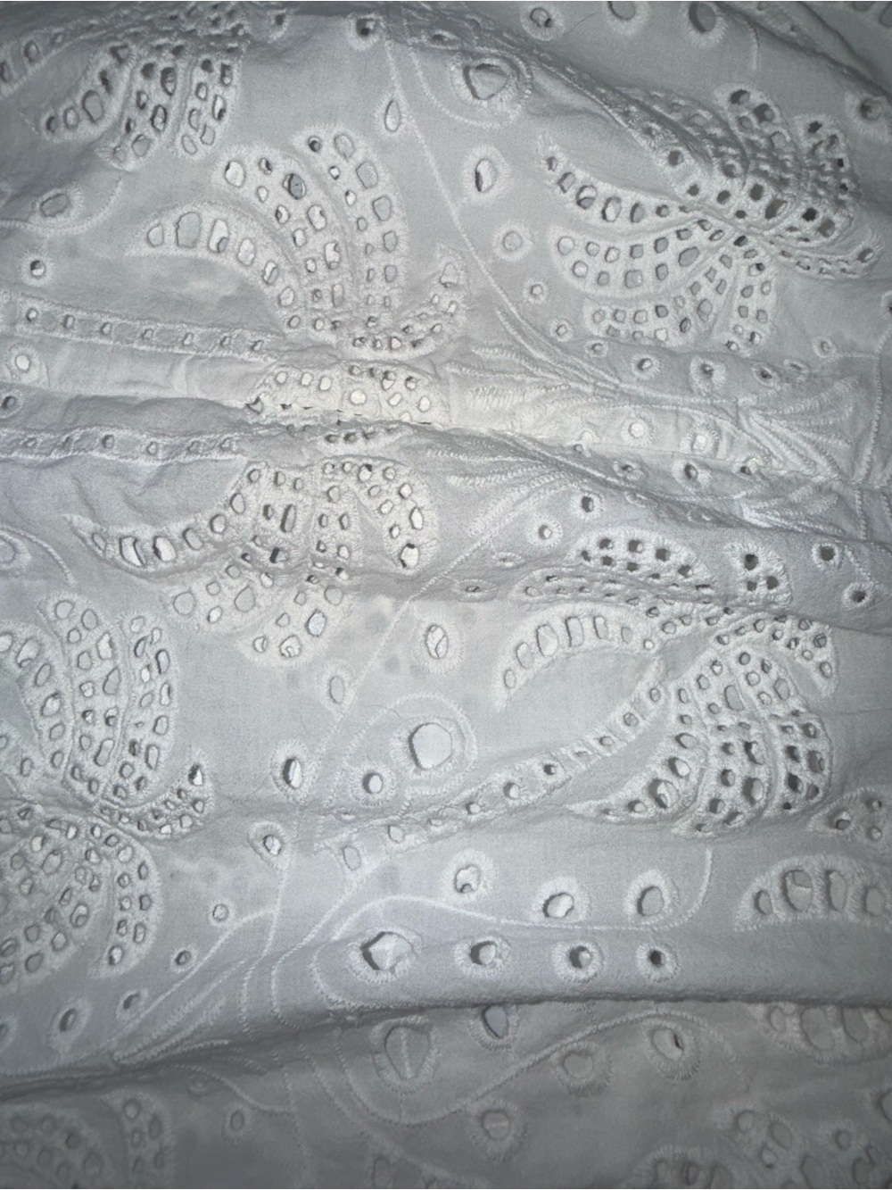 Agua Anglaise White Eyelet Lace Maxi Dress Women’s Size Large Boho Cottagecore - Picture 6 of 11